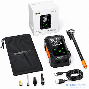 COMPRESSOR DE AR PORTÁTIL SEM FIO 150PSI 2X BATERIA 1500mAh 22L/MIN