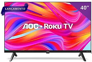 TV 40" Smart Roku AOC