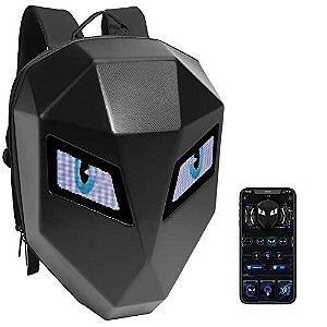 Mochila Olhos de LED Motoqueiro