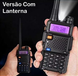 Par de Rádios Comunicadores BOM‑5701 – Dupla Dual Band VHF/UHF