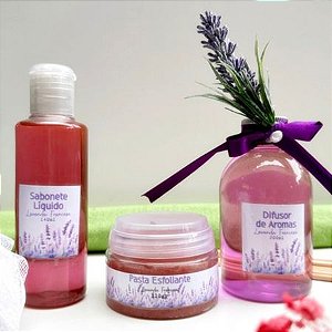 Kit Trio Pasta Esfoliante Lavanda Francesa