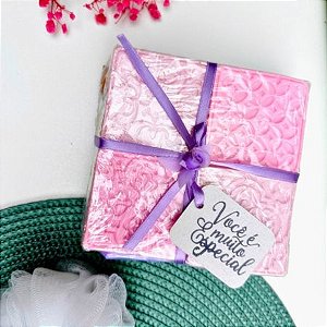 Kit 4 Sabonetes Lavanda Francesa 100g c/ Suporte