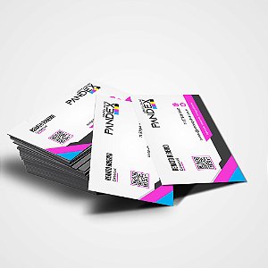 Cartão de visitas Couchê Brilho 300g colorido somente frente
