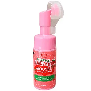 Mousse de Limpeza Facial com Escova Louca por Morango 120 ml