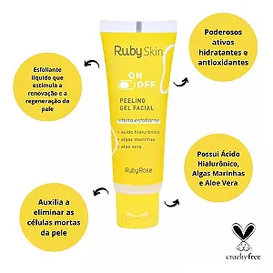 Peeling Gel Facial ON OFF Ruby Rose 50g