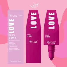Primer Vitamina C Rosa Mosqueta E Hialuronico Max Love - 3 em 1 - 30ml vegano