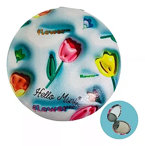 ESPELHO PORTÁTIL DE BOLSA DUPLO REDONDO HELLO MINI