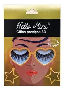 Cílios Postiços 3d Com 03 Pares Hello Mini