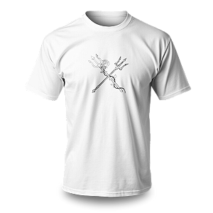 Camiseta Umbanda - Estampa Esquerda Tridentes Cruzados