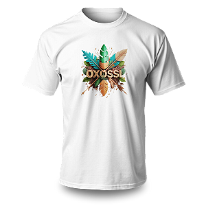 Camiseta Umbanda - Estampa Oxóssi Escrita