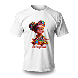 Camiseta Umbanda - Estampa Erês Menina