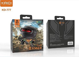 Fone de Ouvido Gamer PUBG KAIDI KD-777 TWS