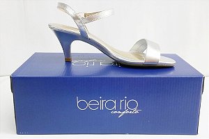 Sandália Metalizada Beira Rio Prata - 8205.261B Sandália Metalizada Beira Rio Prata - 8205.261B