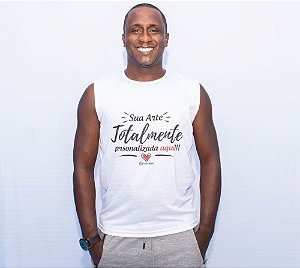 Machão Unisex Branca Personalizada