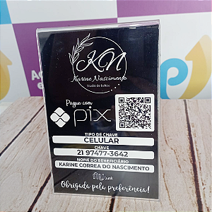 Placa Pix Personalizado com sua Logo