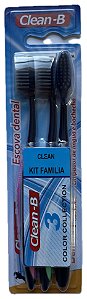 Pacote Kit Família Escova de Dente 709 Adulto - Macia - 12 unidades