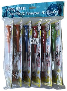 Pacote com 12 Escovas de Dente 0021 Infantil - Teddy