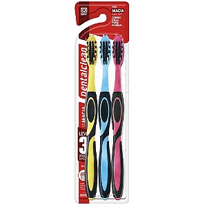 Escova de Dente Magic Kit Leve 3 Preço ESPECIAL - Macia - Dentalclean