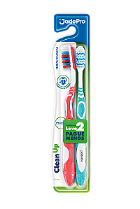 Escova de Dente CleanUp - Macia com Cerdas Cruzadas - JadePro