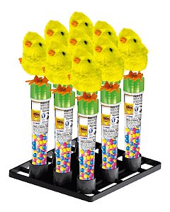 Confeito Pintinho Pula Pula Amarelo Display 9un