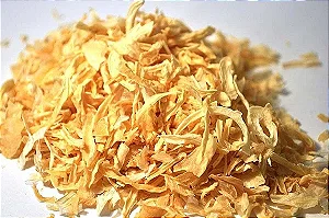 Cebola em flocos