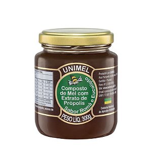 Composto de Mel com extrato de própolis, romã e Eucalipto 300g