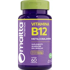 Vitamina B12 Maltta Nutrition 60 cápsulas