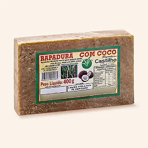 Rapadura com coco 400g