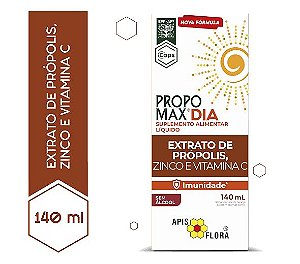 Extrato de própolis, zinco e vitamina C - 140ml - sabor laranja