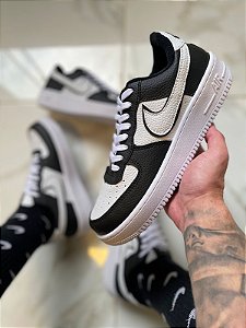 Nike Air Force One Couro Sintetico Preto/branco