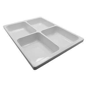 Bandeja Plástica Gc14 4 Divisão Funda - Coraldent