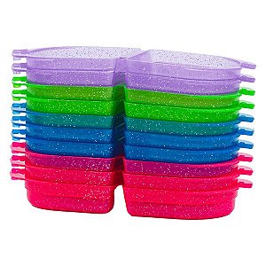 Caixa para Aparelho Ortodôntico Colorida Glitter - Indusbello