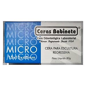 Cera em Bloco Micro para Escultura Azul 10 Un - Ceras Babinete