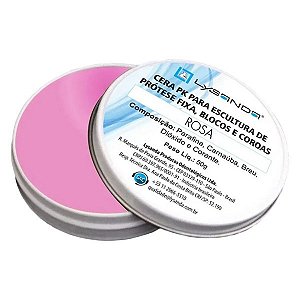 Cera para Prótese Fixa Opaca Rosa Lata 50g - Lysanda