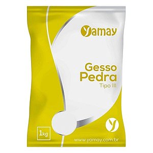 Gesso Especial Pedra Tipo Iii Branco - Yamay