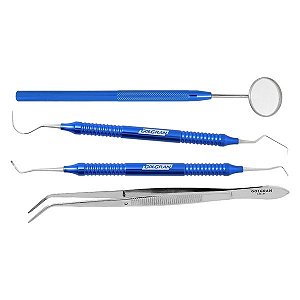 Kit Clínico Adulto com 4 Peças Azul - Golgran