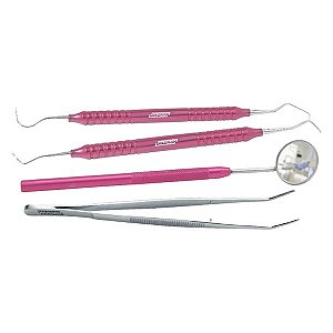 Kit Clínico com 4 Peças Rosa - Golgran