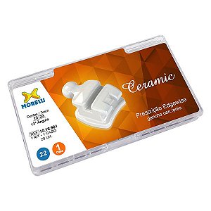 Kit de Bráquetes 01 Caso Prescrição Edgewise - Ceramic .022 - Gancho Can./prés 10.18.901 - Morelli