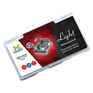 Kit de Bráquetes 01 Caso Prescrição M.b.t. - Light Hp Bidimensional .018 / .022 - Gancho Gan. 10.35.924 - Morelli