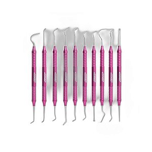 Kit Odontopediatria Rosa 10 Peças - Golgran