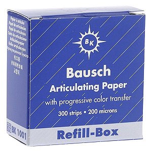 Papel Carbono 300 Tiras Azul 200 Micras Refil - Bausch