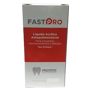 Resina Acrílica Autopolimerizável Fastpro 1kg Incolor - Protetic