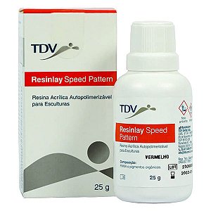 Resina Acrílica Autopolimerizável Resinlay Speed Pattern 25g - Tdv