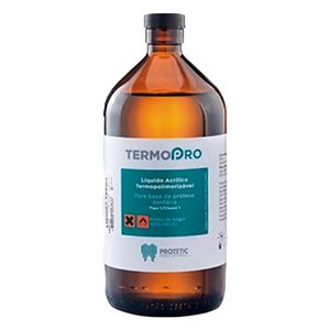 Resina Acrílica Termopolimerizável Termopro com Crosslink 120ml - Protetic