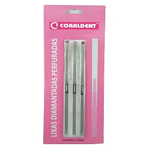 Tira de Lixa Diamantada Kit com 9 - Coraldent