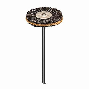 Escova de Polimento Pm - 22mm - Crina de Cavalo com Couro Chamois - Roda - American Burrs
