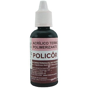 Resina Acrílica Termopolimerizável Poli Cor 25g - Classico