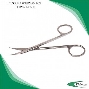Tesoura Goldman Fox Curva 14cm - Thimon
