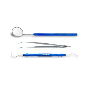 Kit Clínico Básico C/ 3 Peças Azul - Golgran