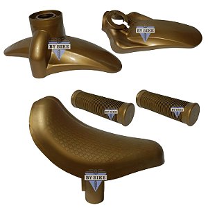 Kit Selim Manoplas Paralamas Para Bicicleta Do Aro 12 Nathor